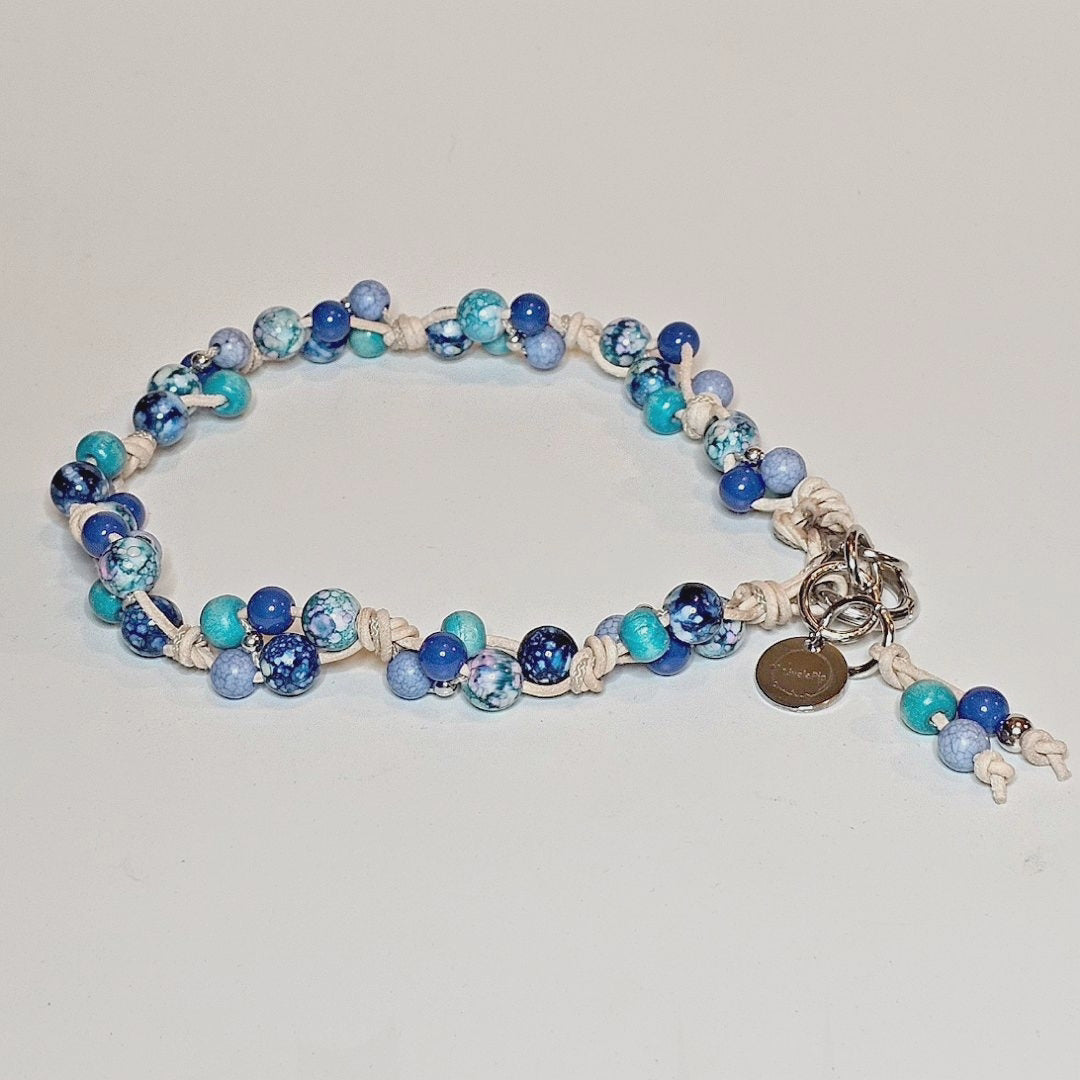 LivalaPip™ - Ketting Leer - Blue Lagoon