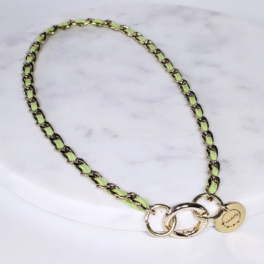 LivalaPip™ - ID Collar - Schakel Smal - Steel Lime
