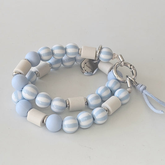 LivalaPip™ - Anti-tekenketting - Stripes Only BabyBlue