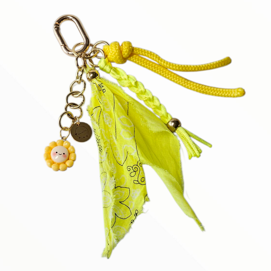 Liva.Jewelz ™ - Bandana Tas/Sleutel Hanger - Ibiza Neon Yellow