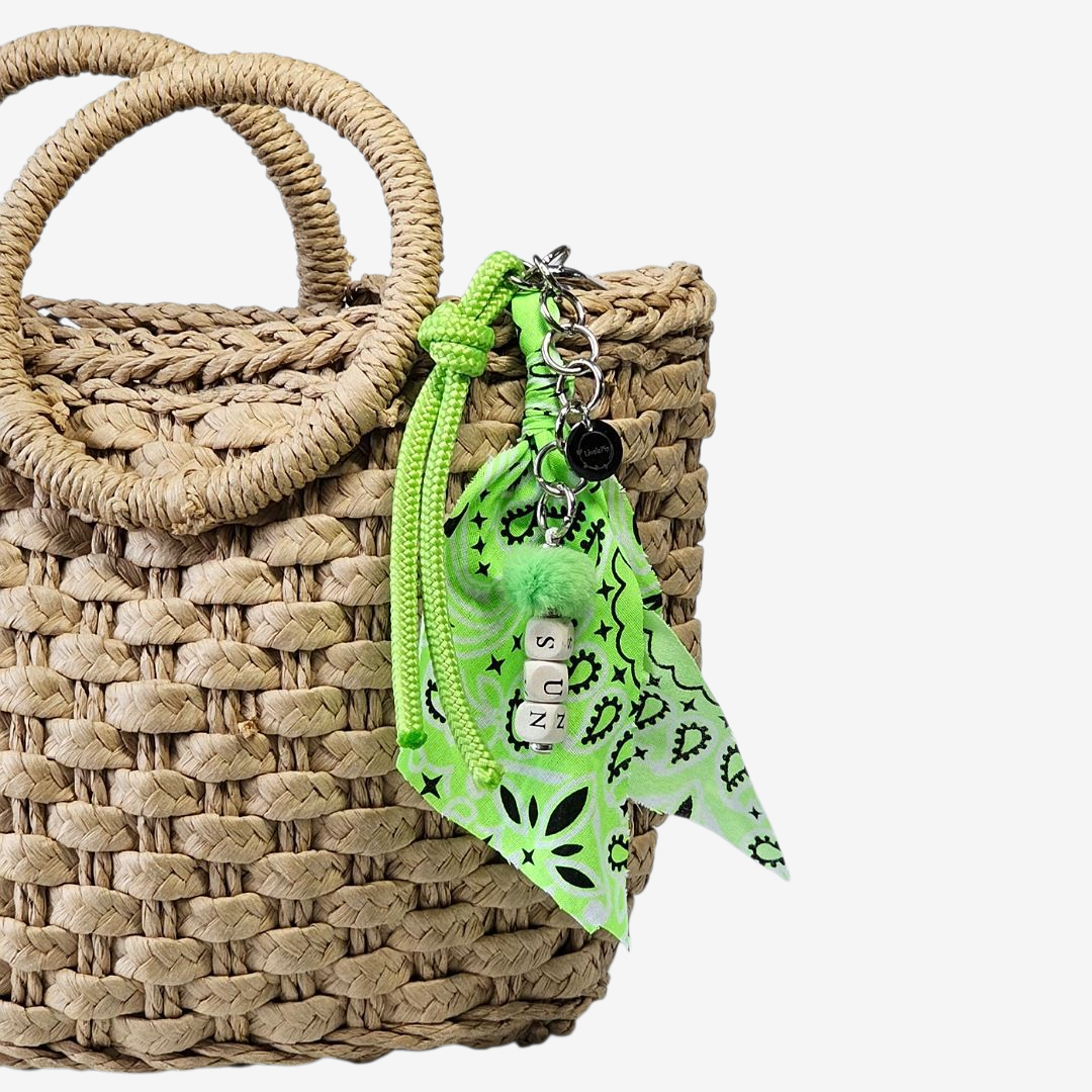 Liva.Jewelz ™ - Bandana Tas/Sleutel Hanger - Ibiza Neon Green