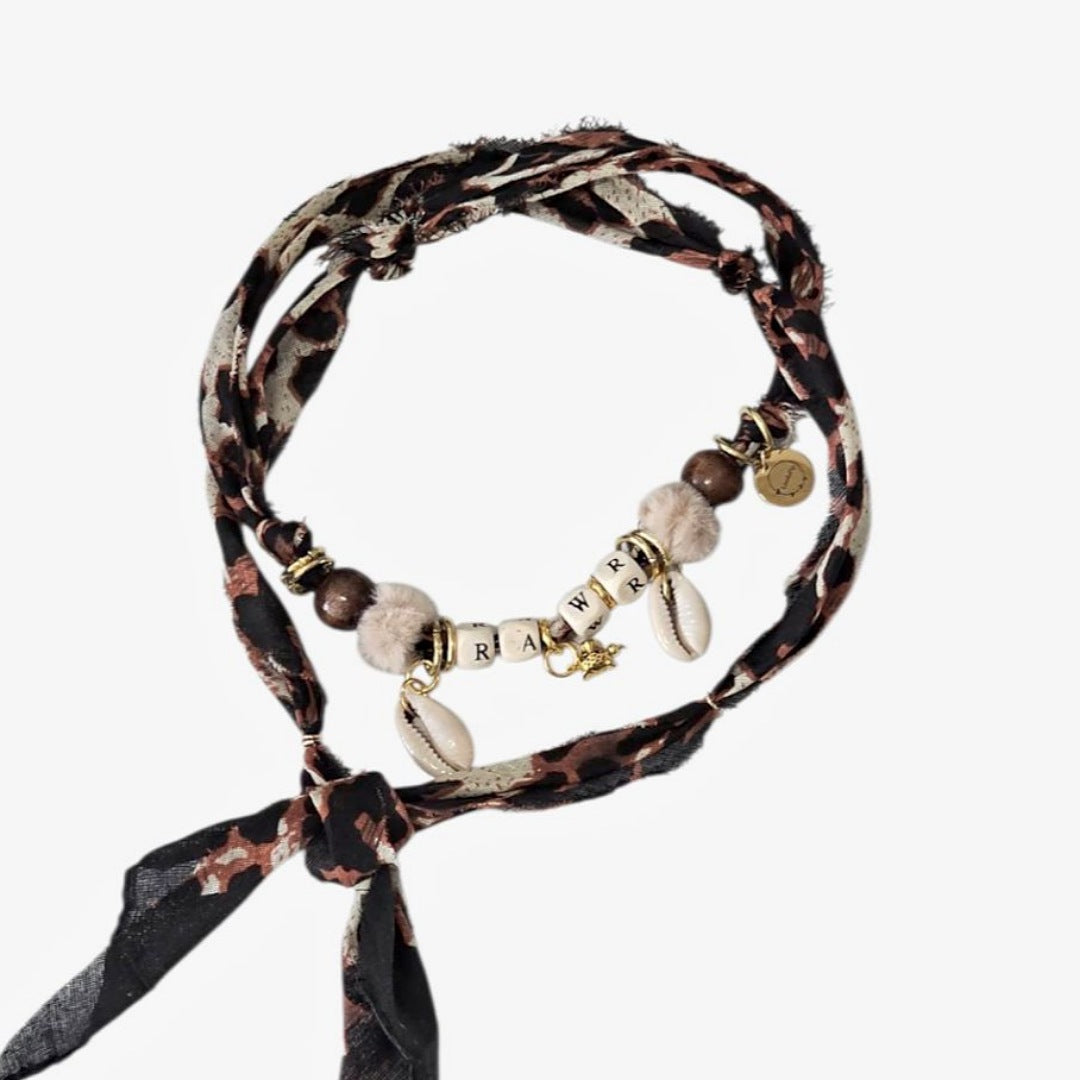 LivalaPip™ - Bandana Ketting - Ibiza Leopard