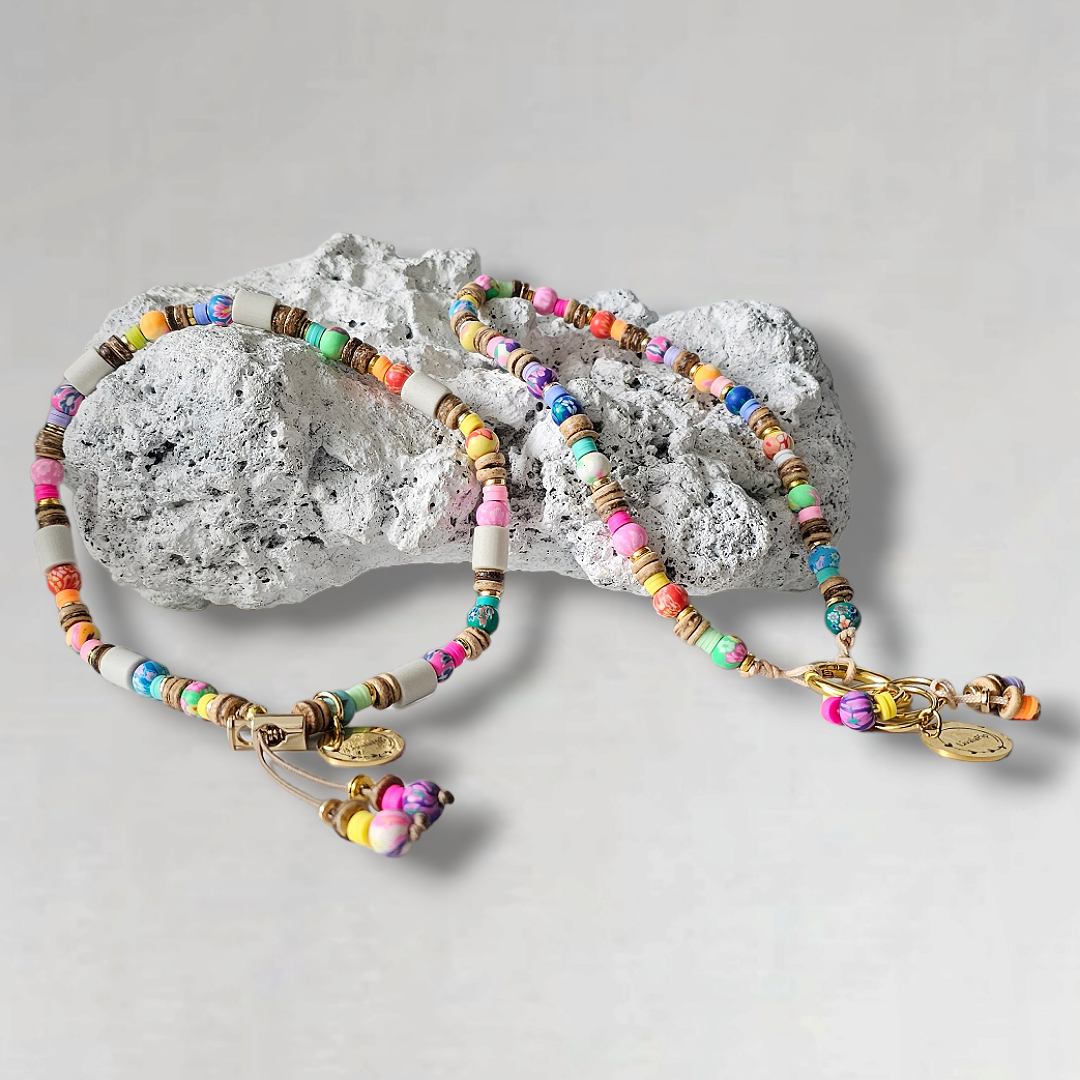LivalaPip™ - Anti-tick necklace - Coconut Ibiza Boho Chic