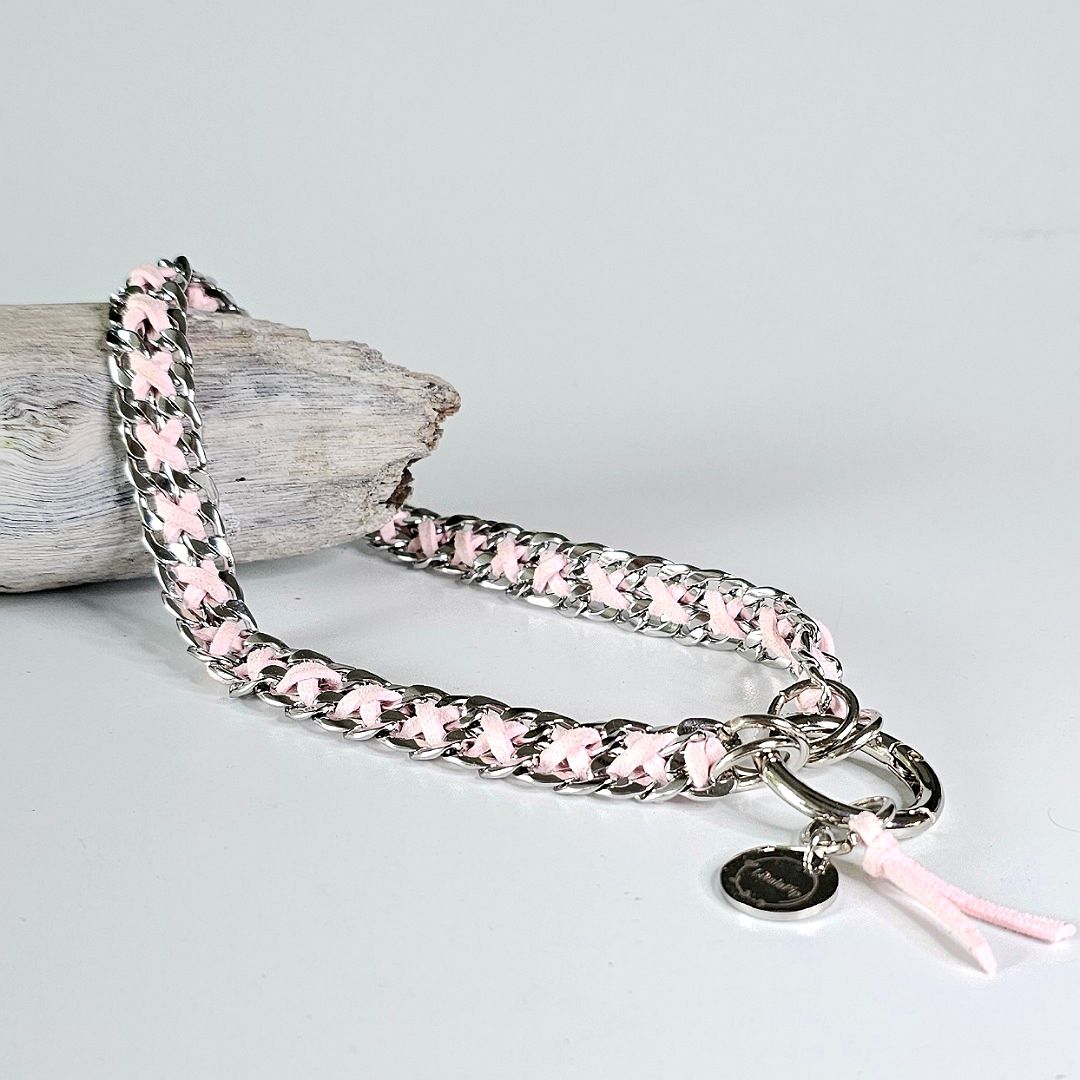 LivalaPip™ - ID Collar - Schakel - Steel Blossom