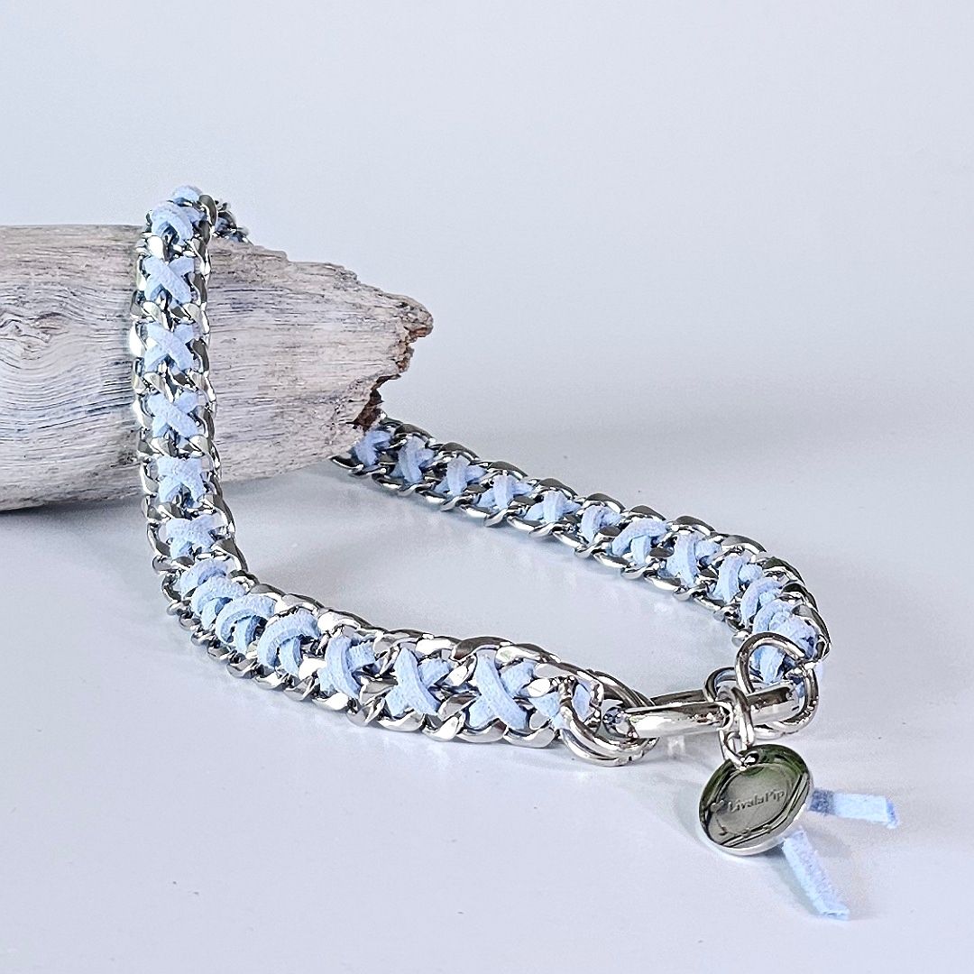 LivalaPip™ - ID Collar - Schakel - Steel Ocean
