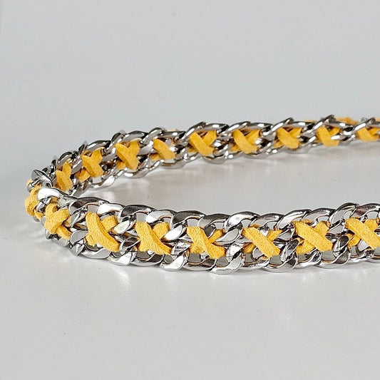 LivalaPip™ - ID Collar - Schakel - Steel Sunflower