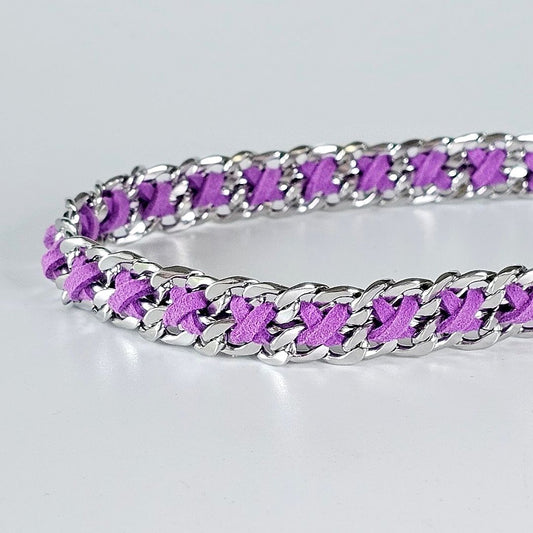 LivalaPip™ - ID Collar - Schakel - Steel Lavender