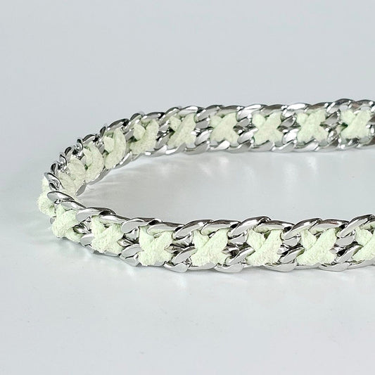LivalaPip™ - ID Collar - Schakel - Steel Mint