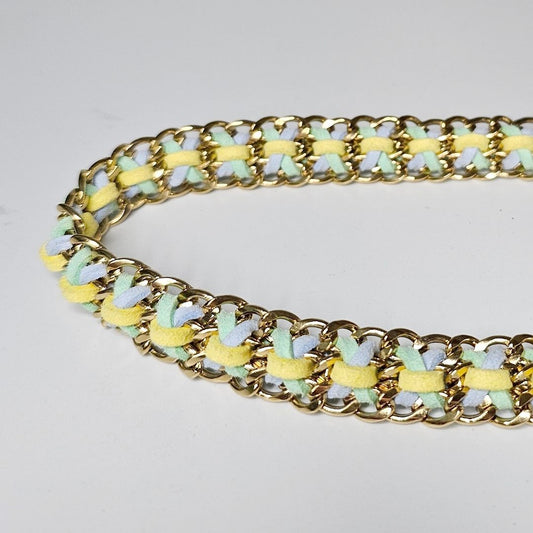 LivalaPip™ - ID Collar - Schakel - Steel Seafoam Sunshine