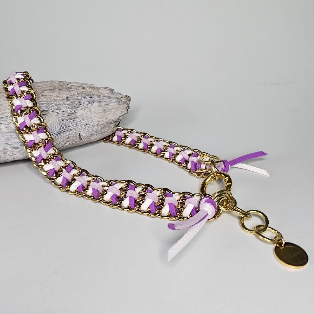 LivalaPip™ - ID Collar - Schakel - Steel Purple Popsicle