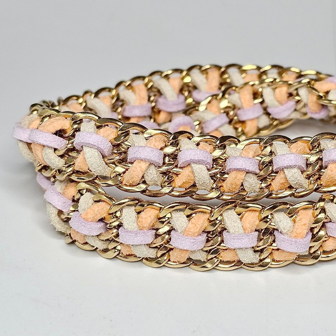 LivalaPip™ - ID collar  - Schakel - Steel Pastel Delight