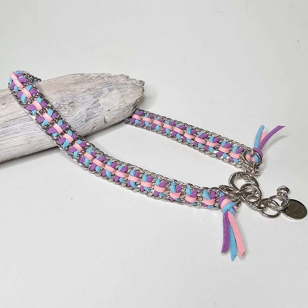 LivalaPip™ - ID Collar - Schakel - Steel Fairy Lagoon