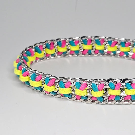 LivalaPip™ -ID Collar - Schakel -Steel Tropical Twist