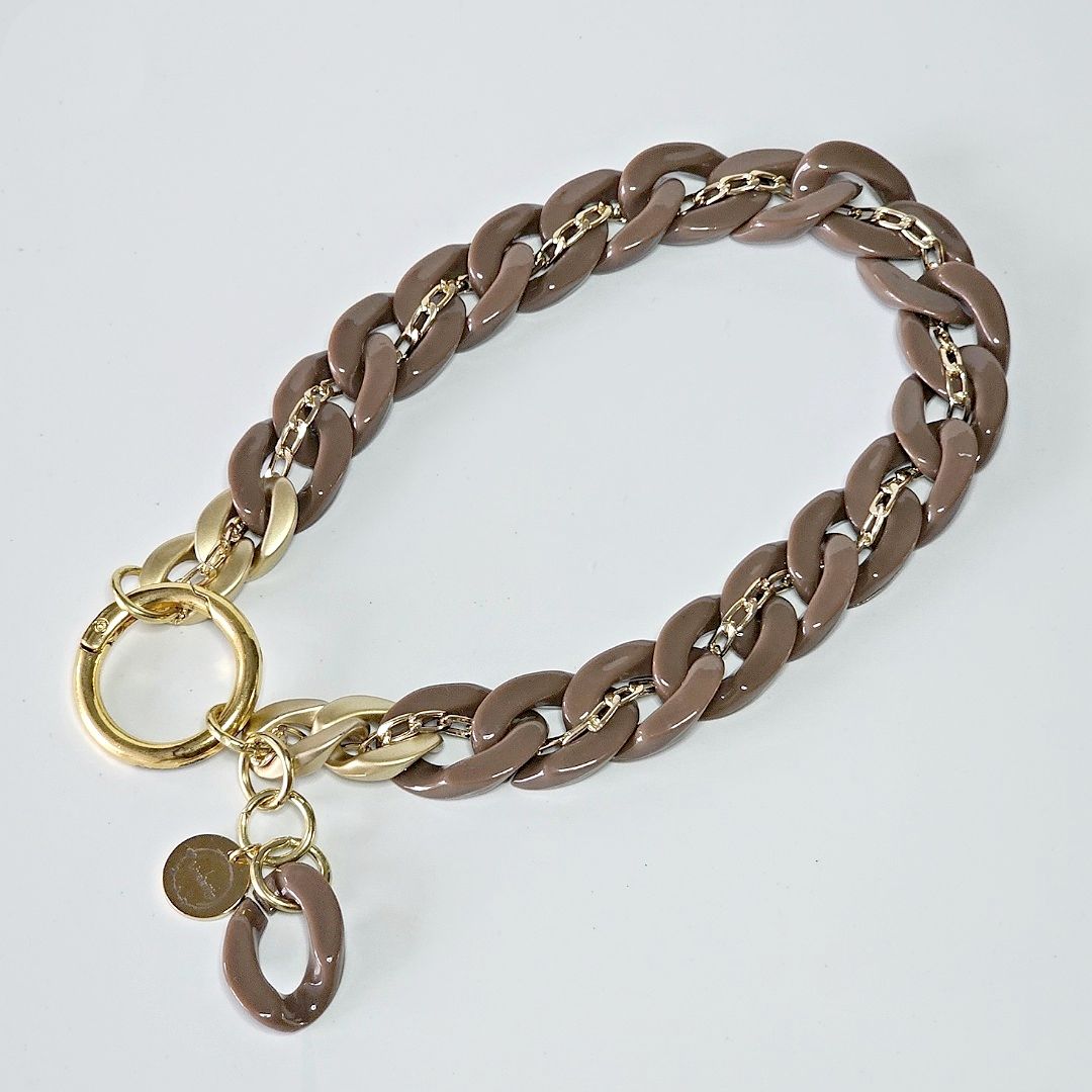 LivalaPip™ - ID Collar - Schakel - Choco Luxe