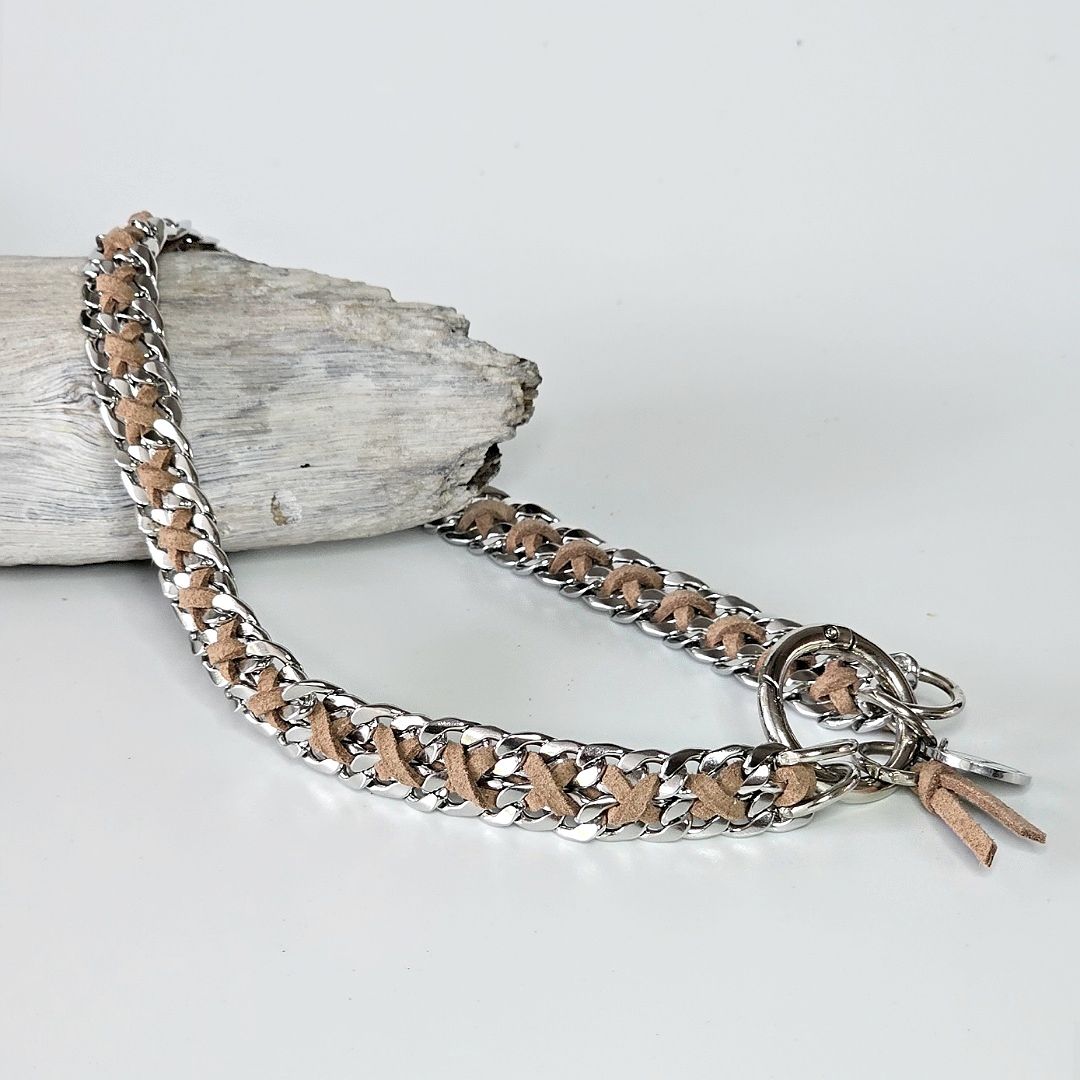 LivalaPip™ - ID Collar - Schakel - Steel Hazel Brown