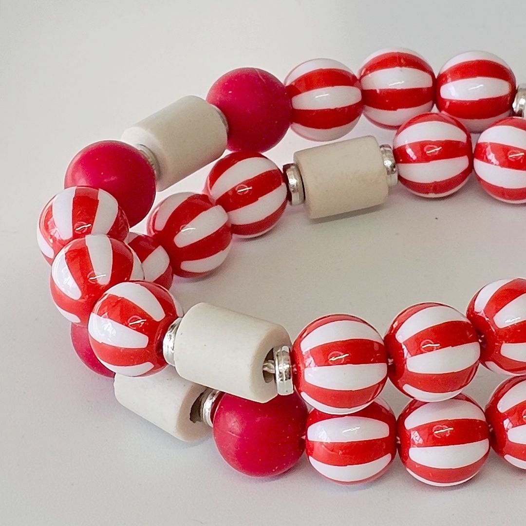 LivalaPip™ - Anti-tekenketting - Stripes Only Cherry