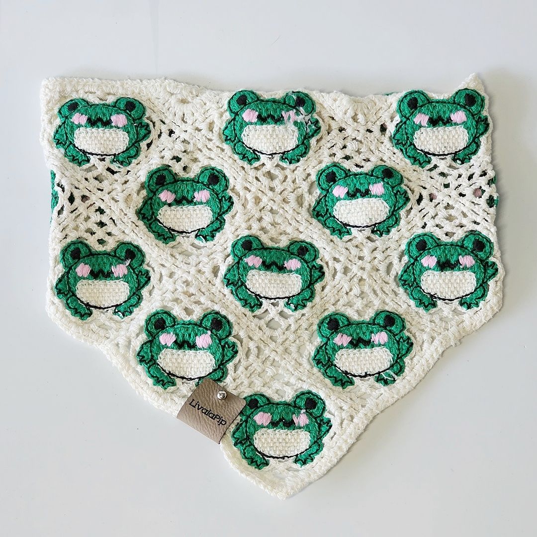 LivalaPip™ - Bandana - Froggy White