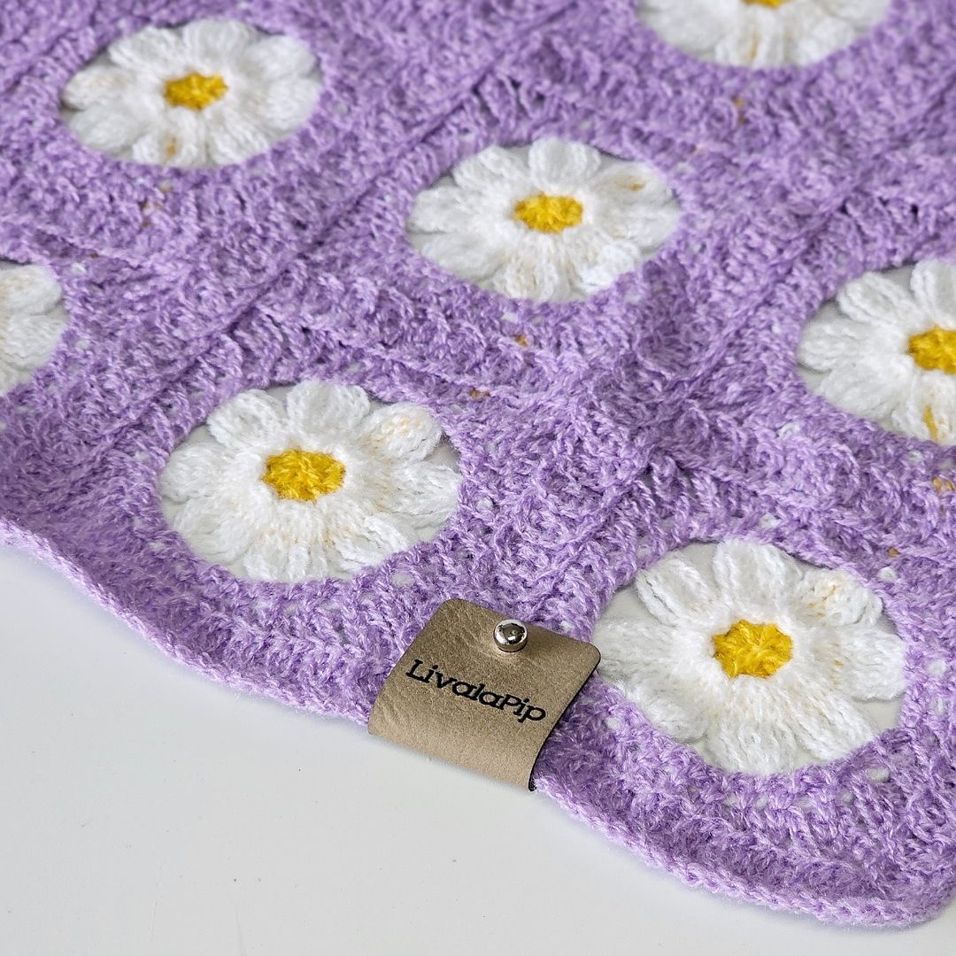 LivalaPip™ - Bandana - Purple Daisy