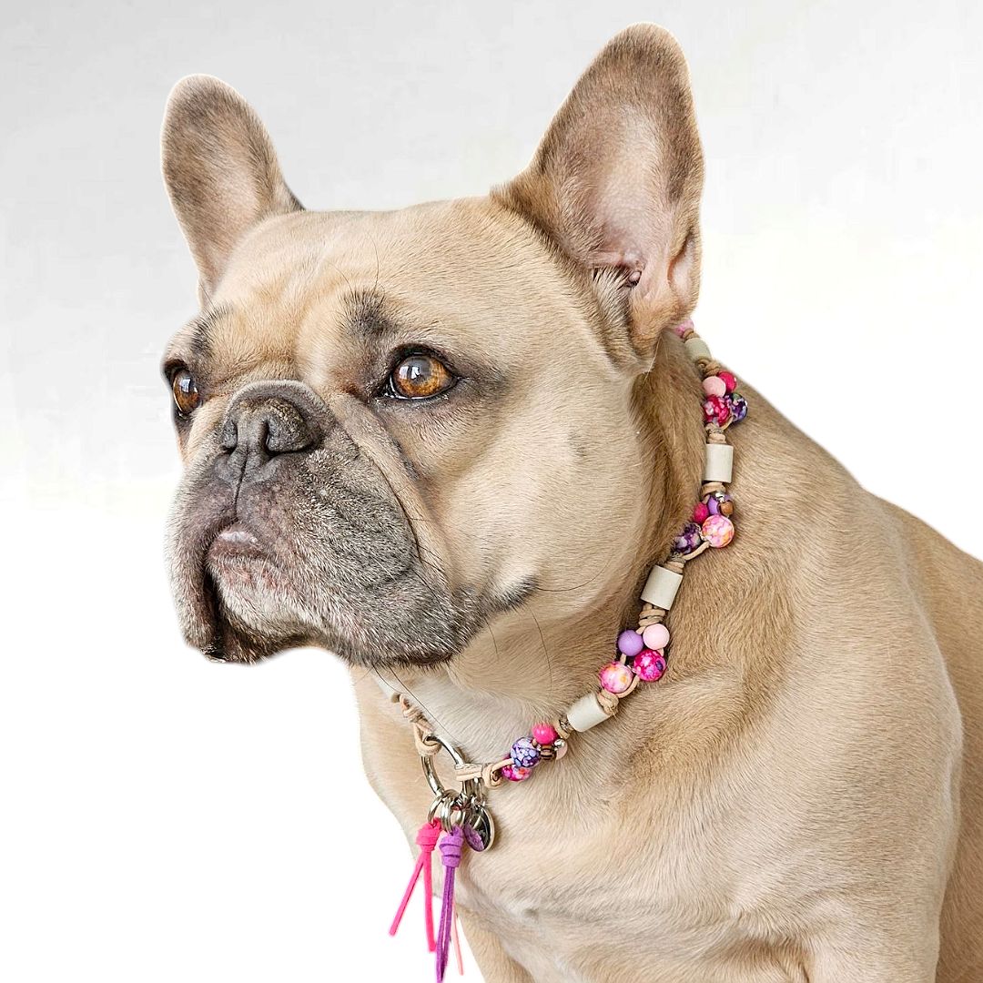 LivalaPip™ - Anti-tekenketting - Leer - Berry Bliss