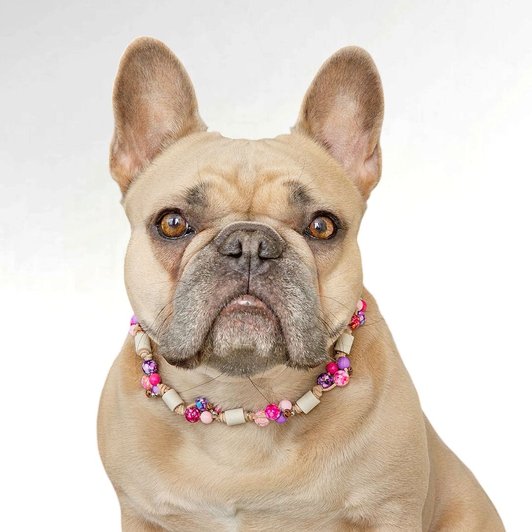LivalaPip™ - Anti-tekenketting - Leer - Berry Bliss