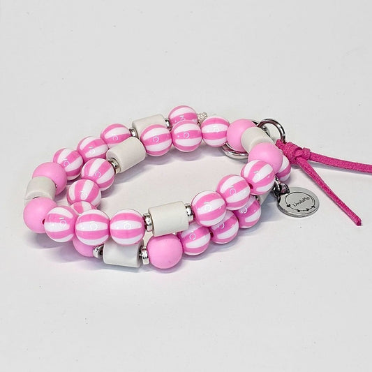 LivalaPip™ - Anti-tekenketting - Stripes Only Bubblegum
