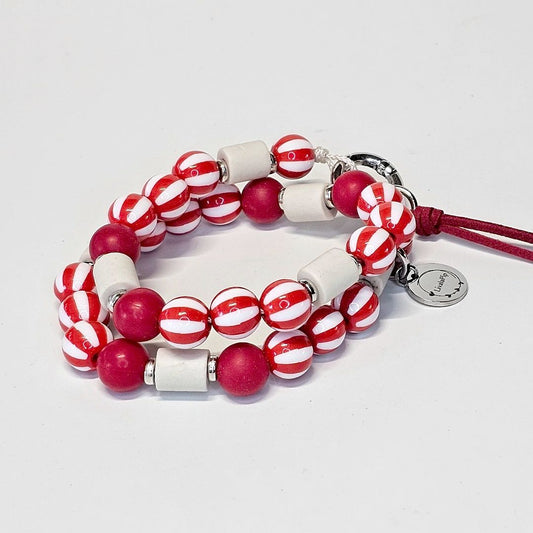 LivalaPip™ - Anti-tekenketting - Stripes Only Cherry