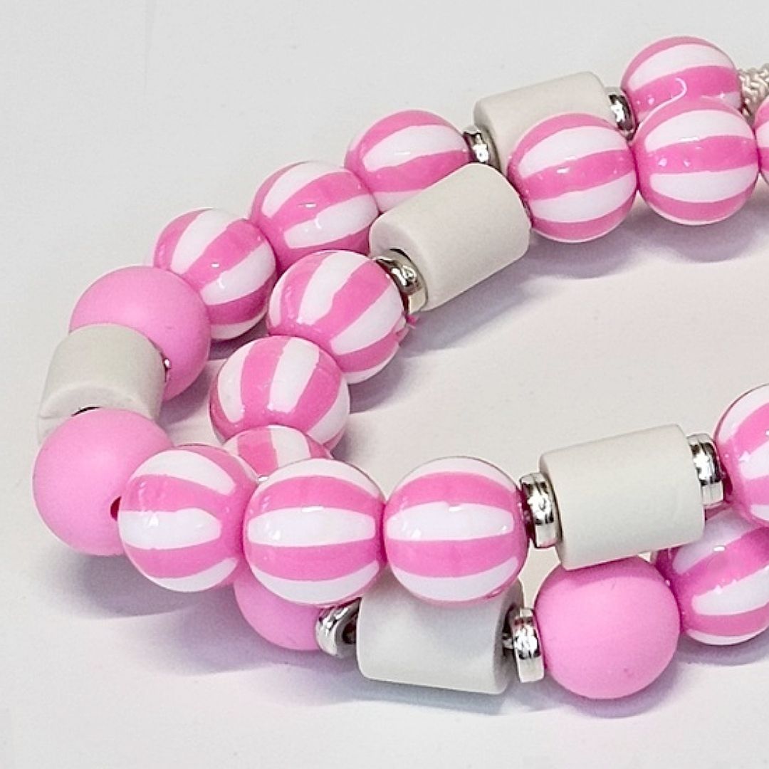 LivalaPip™ - Anti-tekenketting - Stripes Only Bubblegum