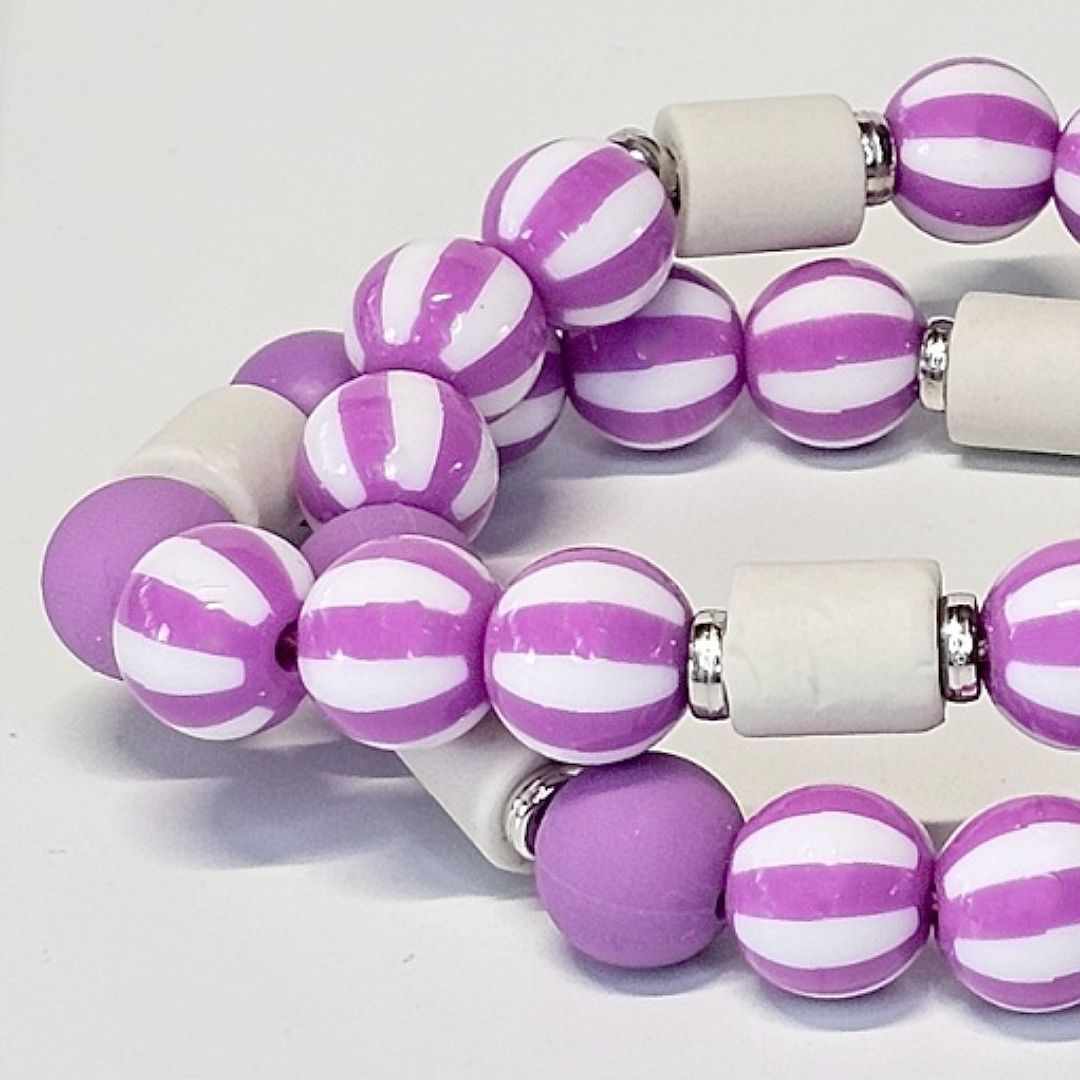 LivalaPip™ - Anti-tekenketting - Stripes Only Purple