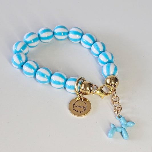 Liva.Jewelz™ - Armbanden - Stripes Only Aqua