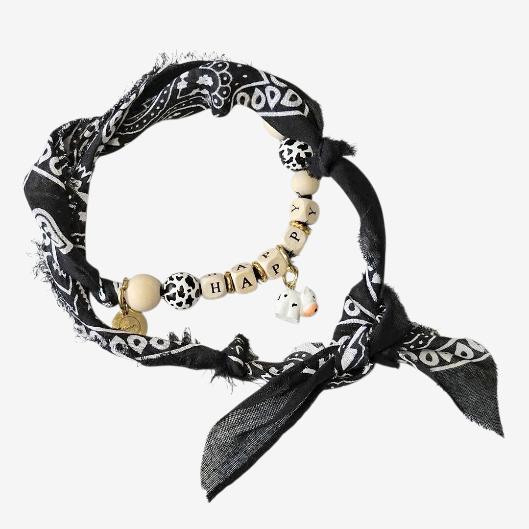 LivalaPip™ - Bandana Ketting - Ibiza Black