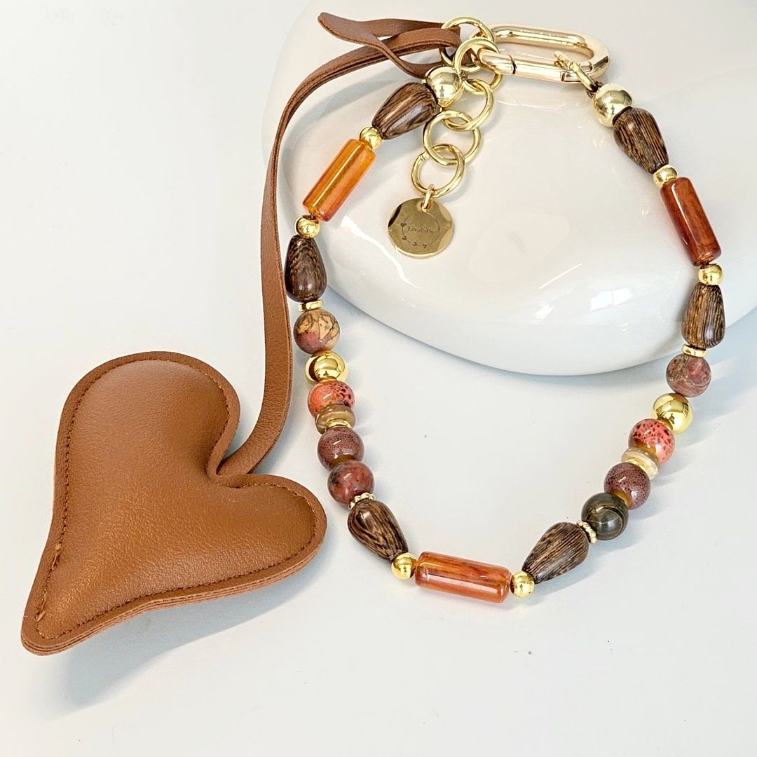 Liva.Jewelz ™ - Tas/Sleutel Hanger - Caramel Heart