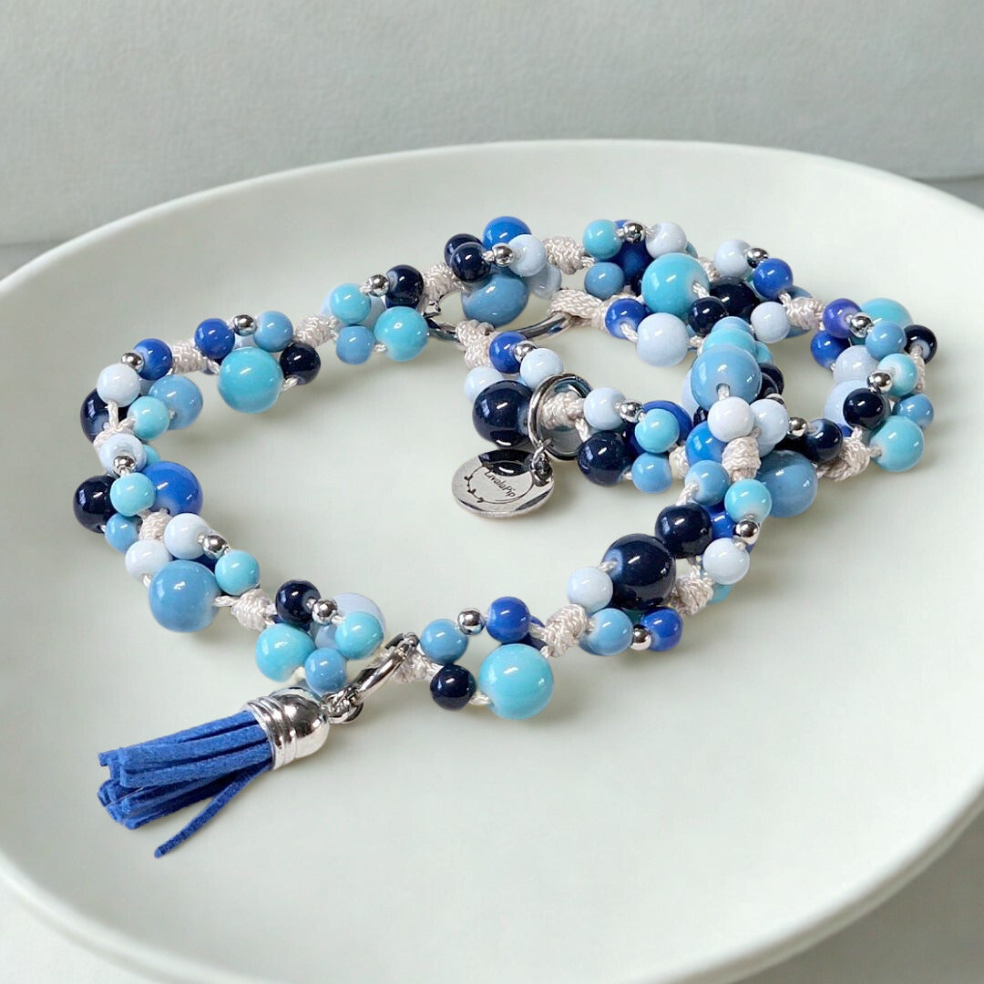 LivalaPip™ - Ketting - 50 Shades Of Blue