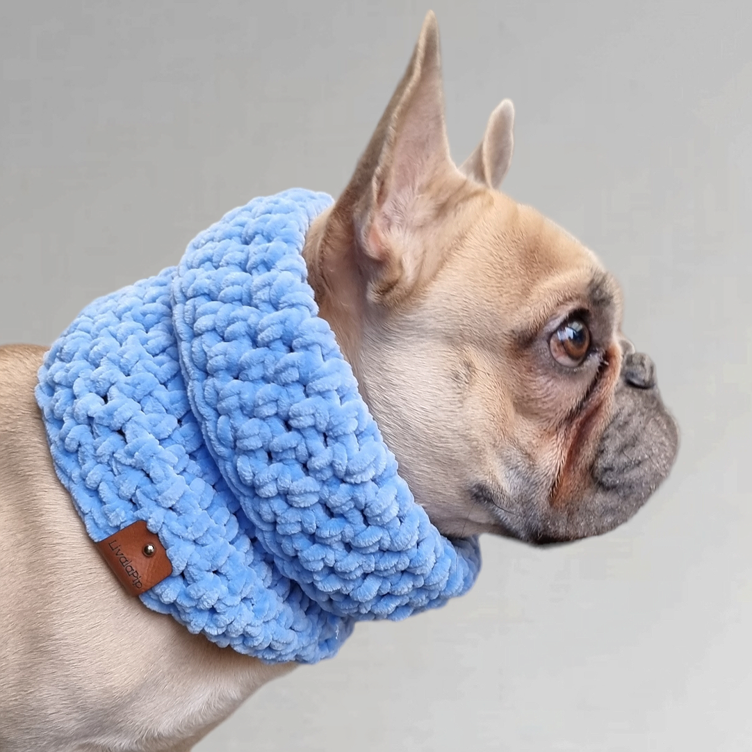 LivalaPip™ - Turtleneck scarf Supersoft - Ice blue