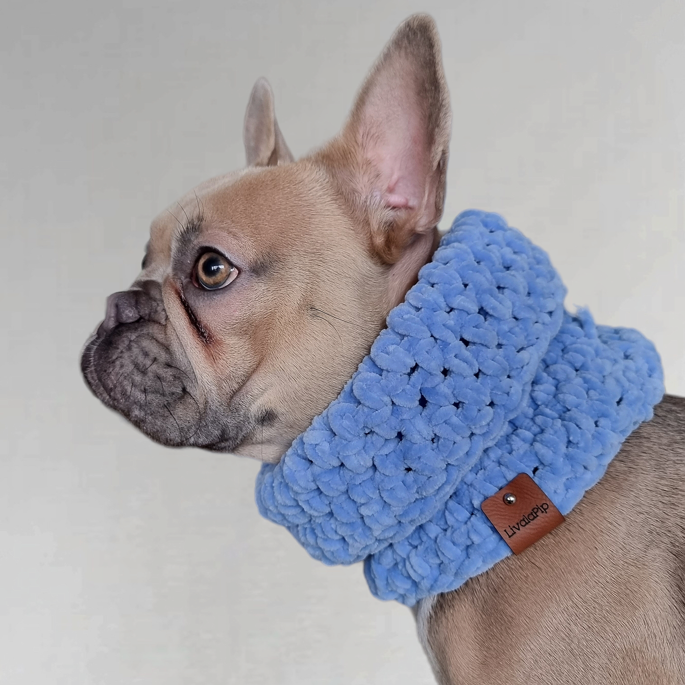 LivalaPip™ - Turtleneck scarf Supersoft - Ice blue