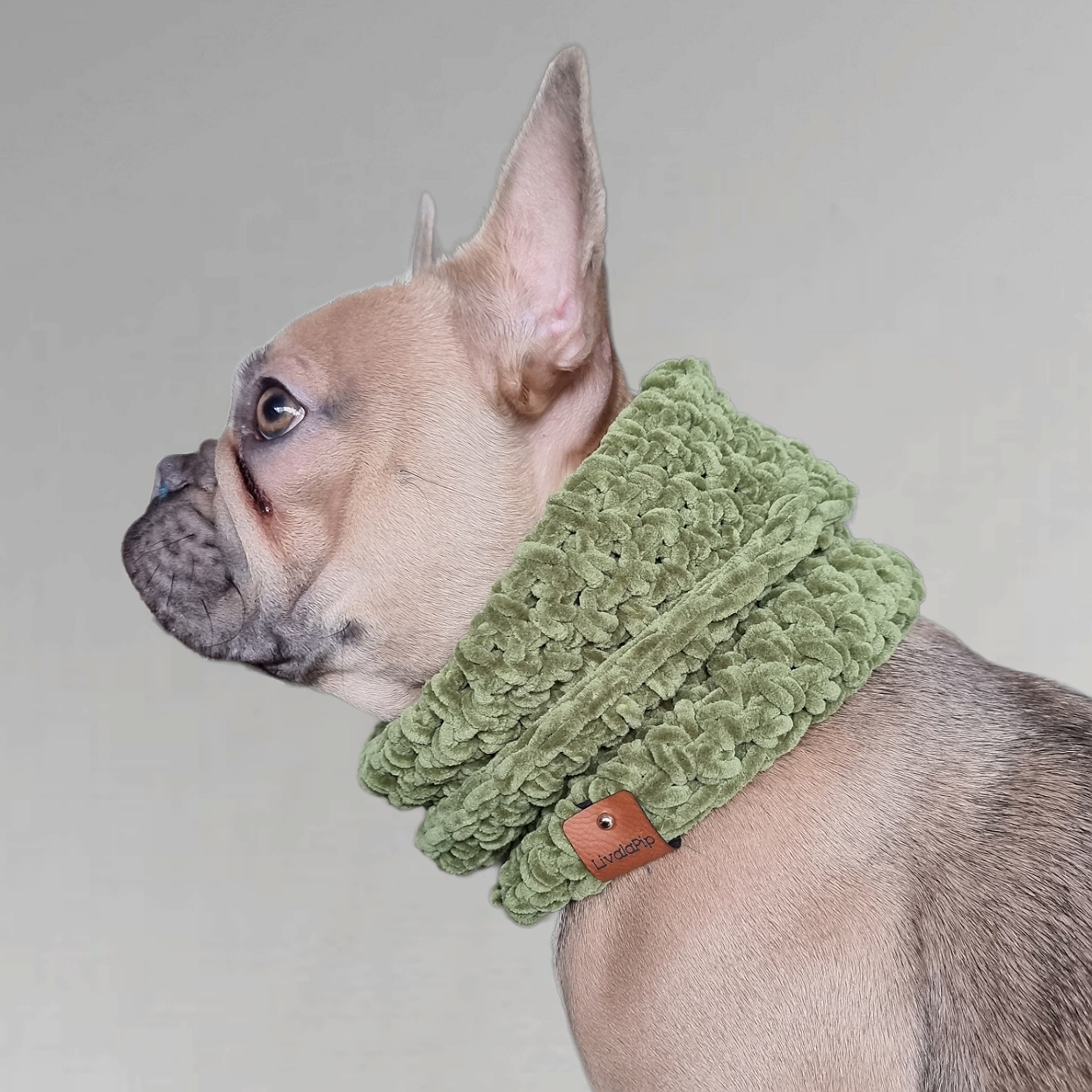 LivalaPip™ - Turtleneck scarf Supersoft - Green