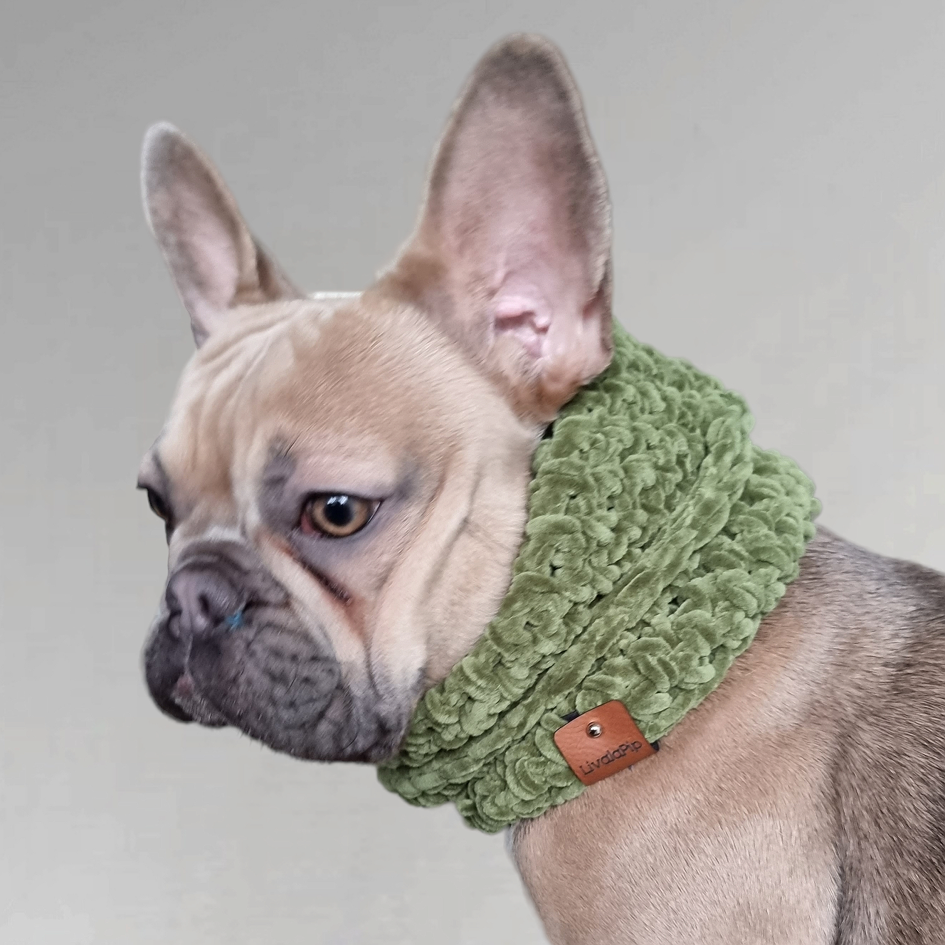 LivalaPip™ - Turtleneck scarf Supersoft - Green