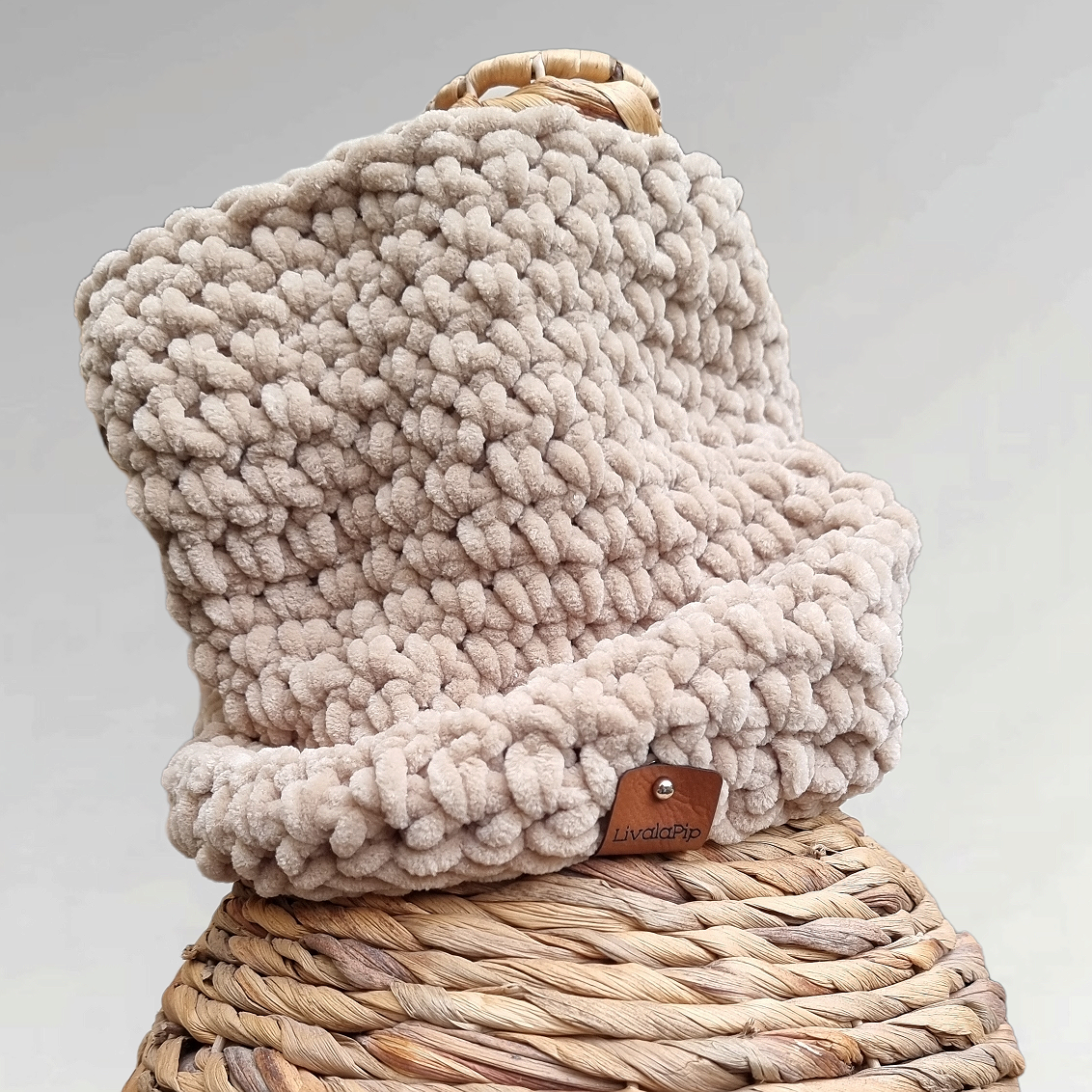 LivalaPip™ - Turtleneck scarf Supersoft - Taupe
