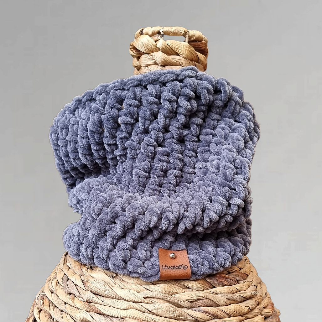 LivalaPip™ - Turtleneck scarf Supersoft - Gray