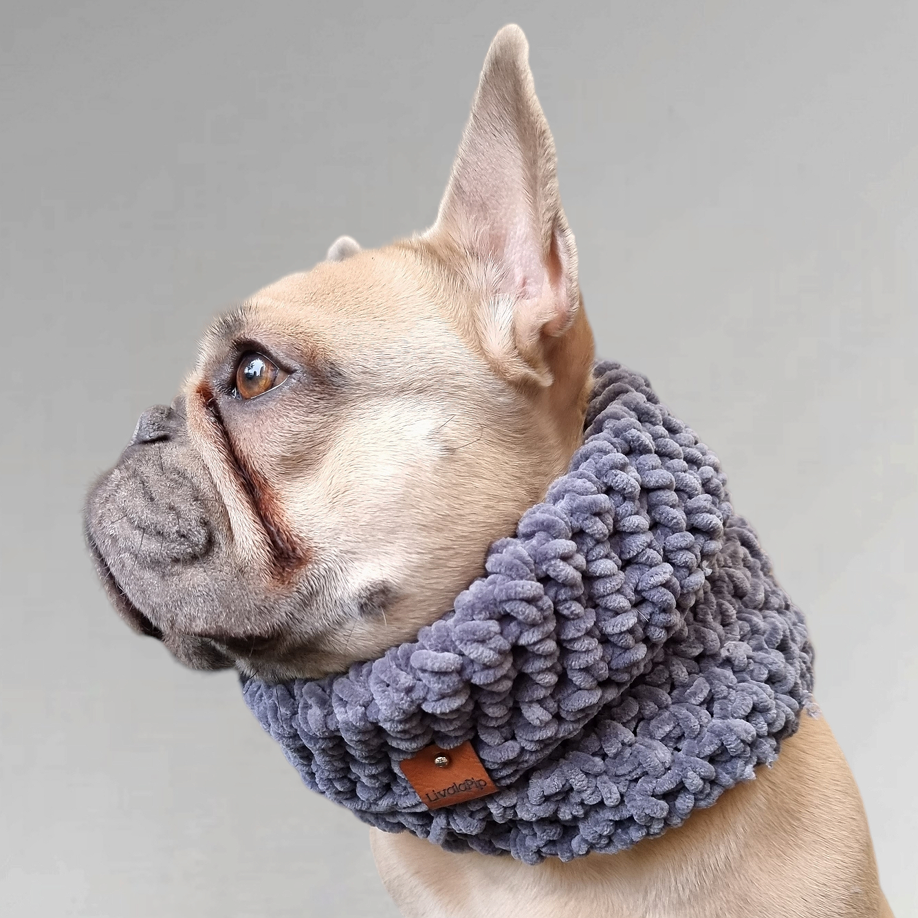 LivalaPip™ - Turtleneck scarf Supersoft - Gray