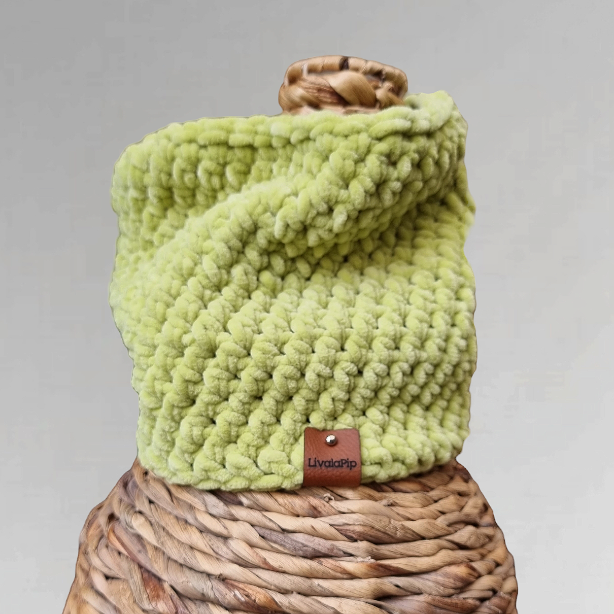 LivalaPip™ - Turtleneck scarf Supersoft - Lime