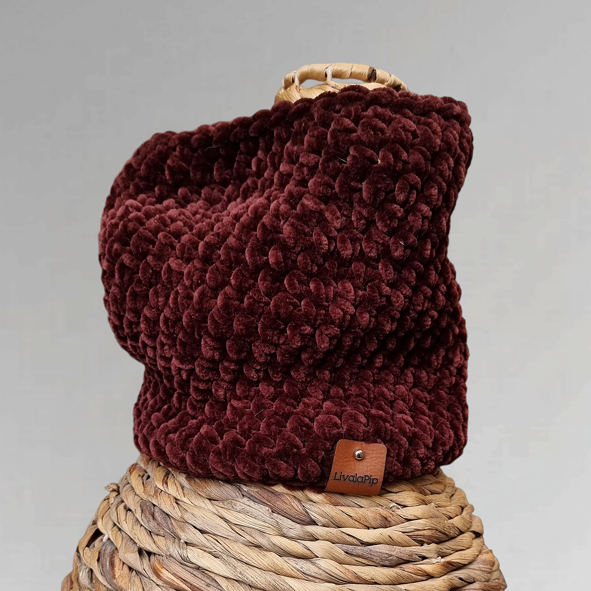 LivalaPip™ - Turtleneck scarf Supersoft - Chocolate