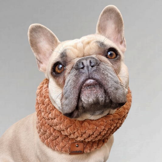 LivalaPip™ - Turtleneck scarf Supersoft - Chestnut brown