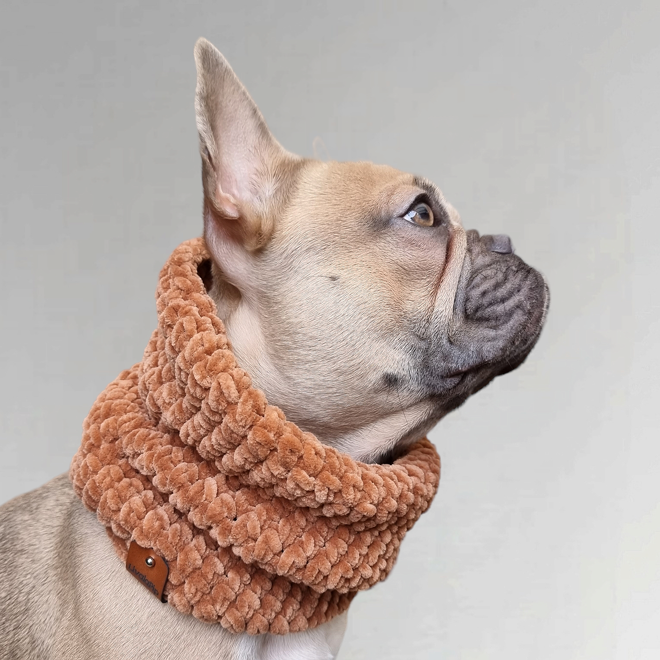 LivalaPip™ - Turtleneck scarf Supersoft - Chestnut brown