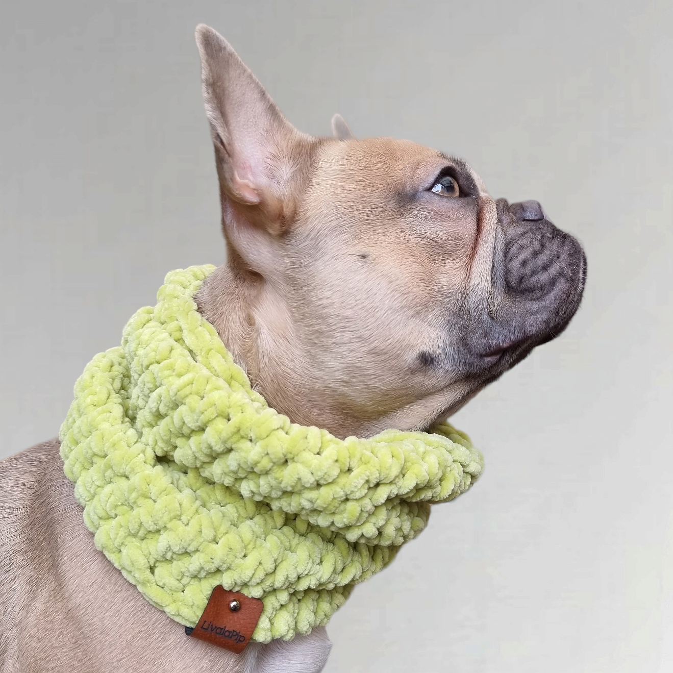 LivalaPip™ - Turtleneck scarf Supersoft - Lime