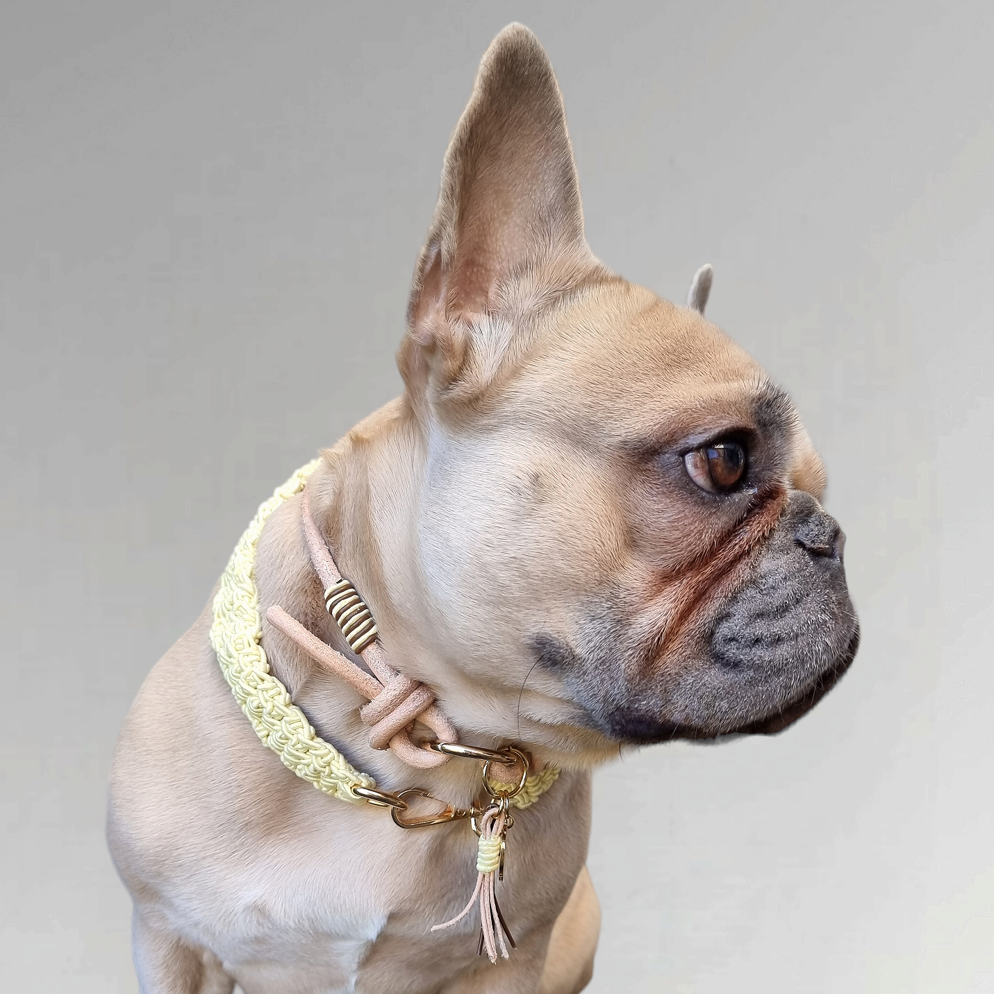 LivalaPip™ - Leather Necklace - Pastel Yellow