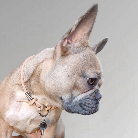 LivalaPip™ - Necklace Leather Grey/Beige
