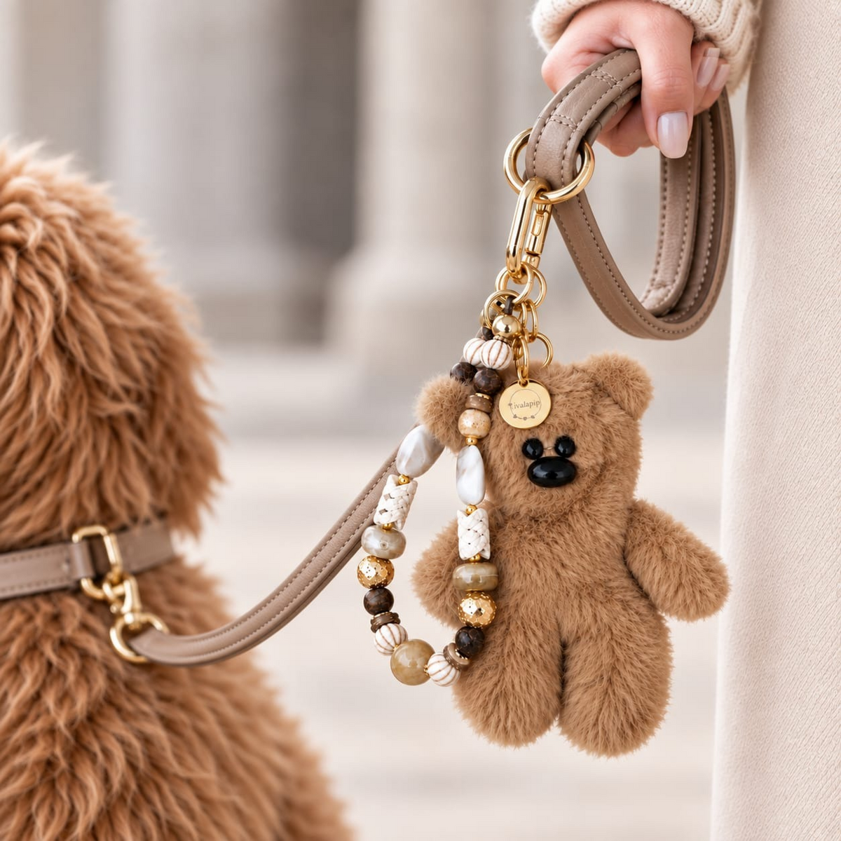 Liva.Jewelz ™ - Tas/Sleutel Hanger - Teddy Chic