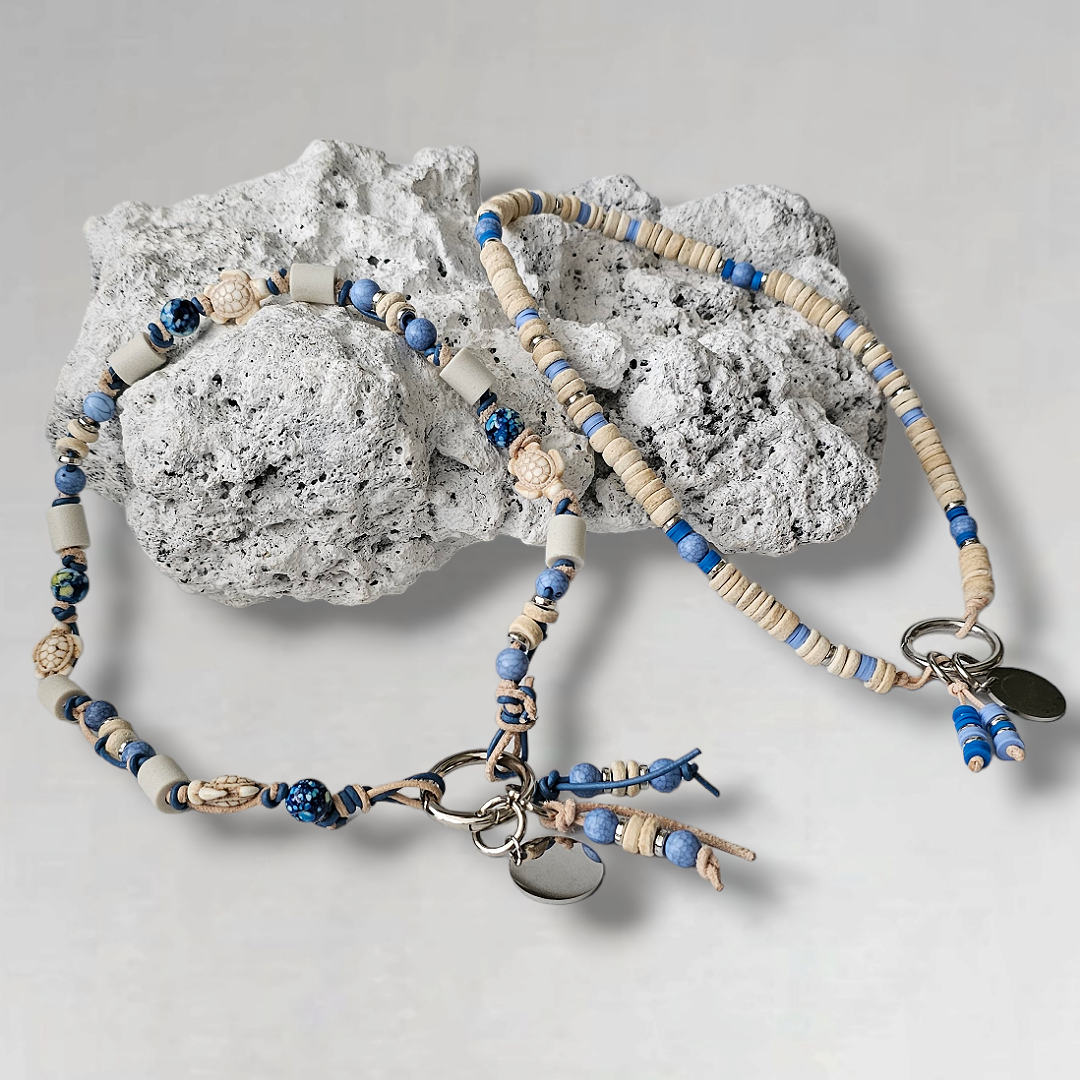 LivalaPip™ - Ketting - Coconut Denim Blue