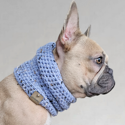 LivalaPip™ - Turtleneck scarf Tweed - Ice Blue