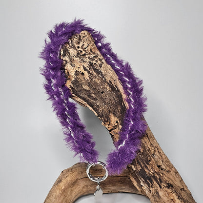 LivalaPip™ - Ketting - Schakel - Metal Fluffy Purple